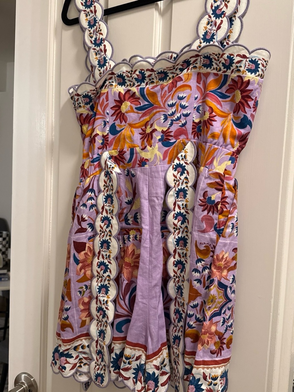 FARM Rio Floral Print Top in Pink, Orange, Yellow, Blue - Picture 2 of 3